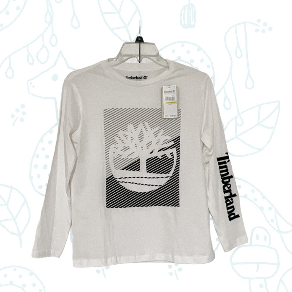 Timberland, White Long Sleeve Children's Pullover Size M (10/12) (Boys)
